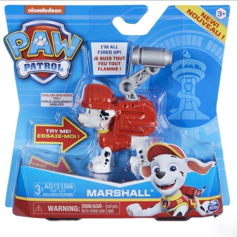 Paw Patrol Action Pup Talking Electronic Sounds Marshall Figure w/ Pup BRAND NEW